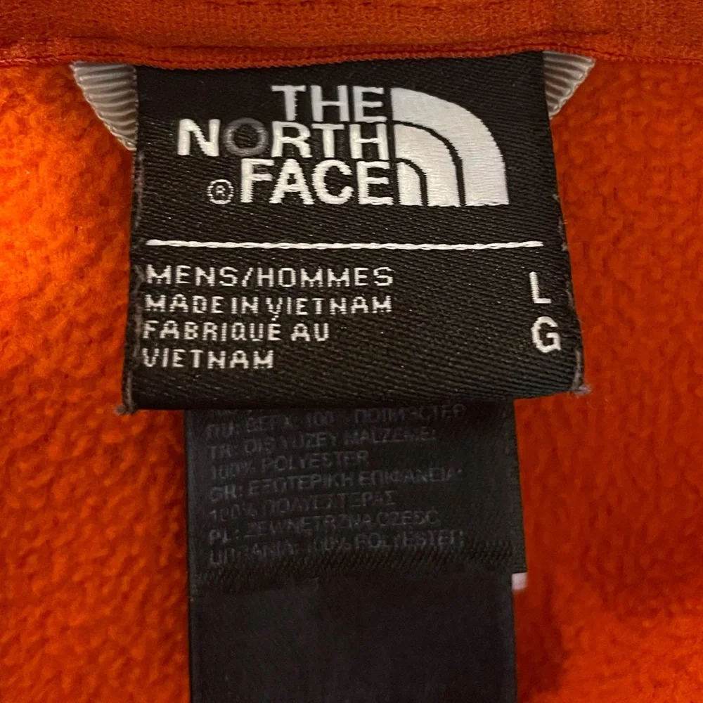 The North Face Orange Quarter-Zip Fleece Pullover